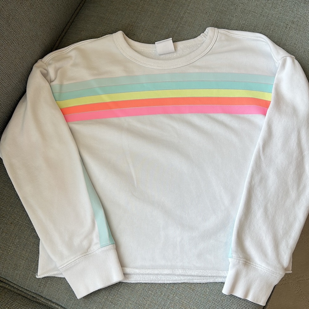 Gap Crop Sweatshirt with Rainbow design